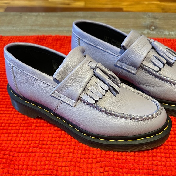 Dr. Martens Adrian Frosted Lavender Tassel Loafers - Picture 2 of 6